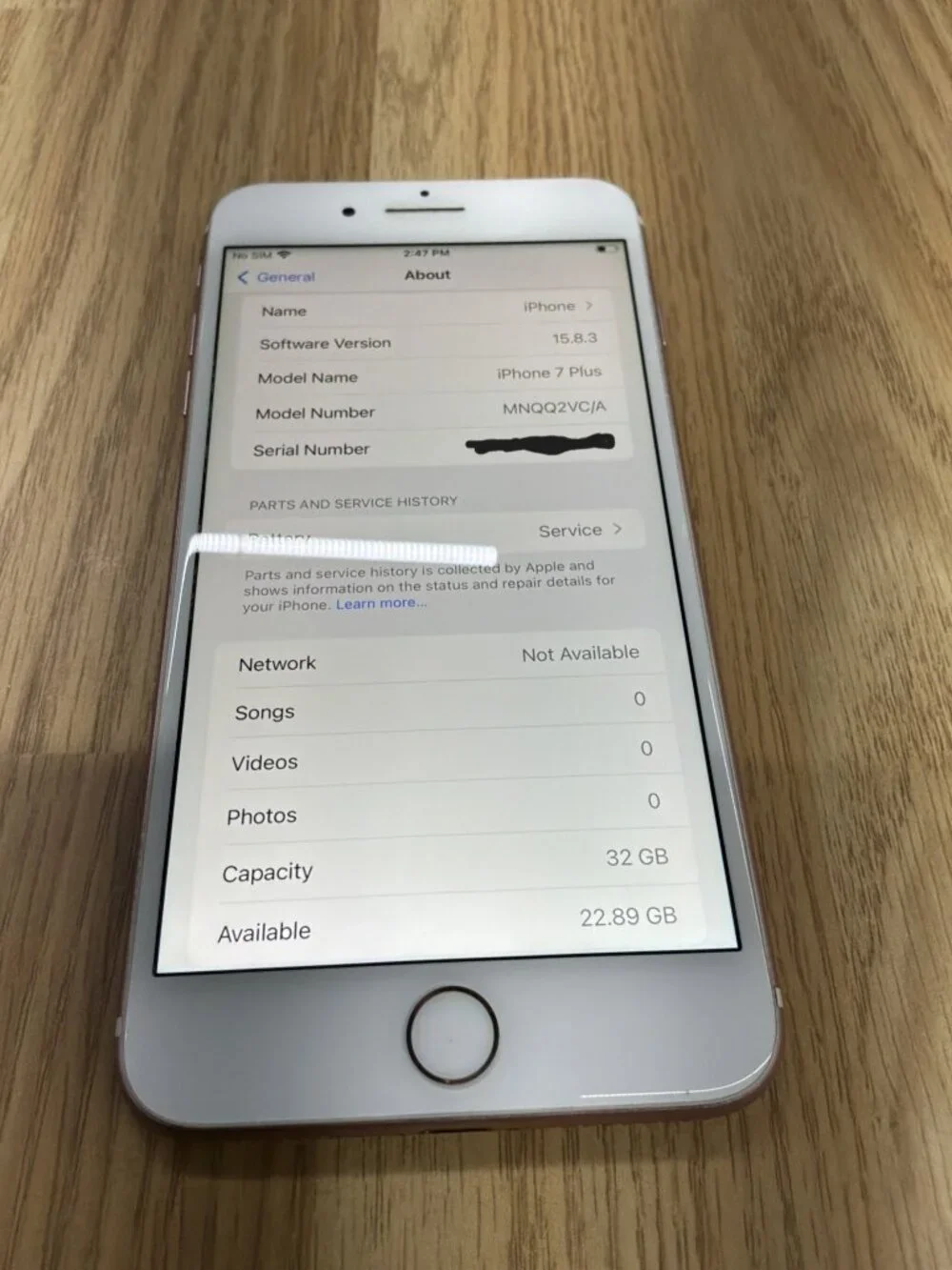 Apple iPhone 7 Plus 32GB Unlocked Smartphone Rose Gold iOS 15